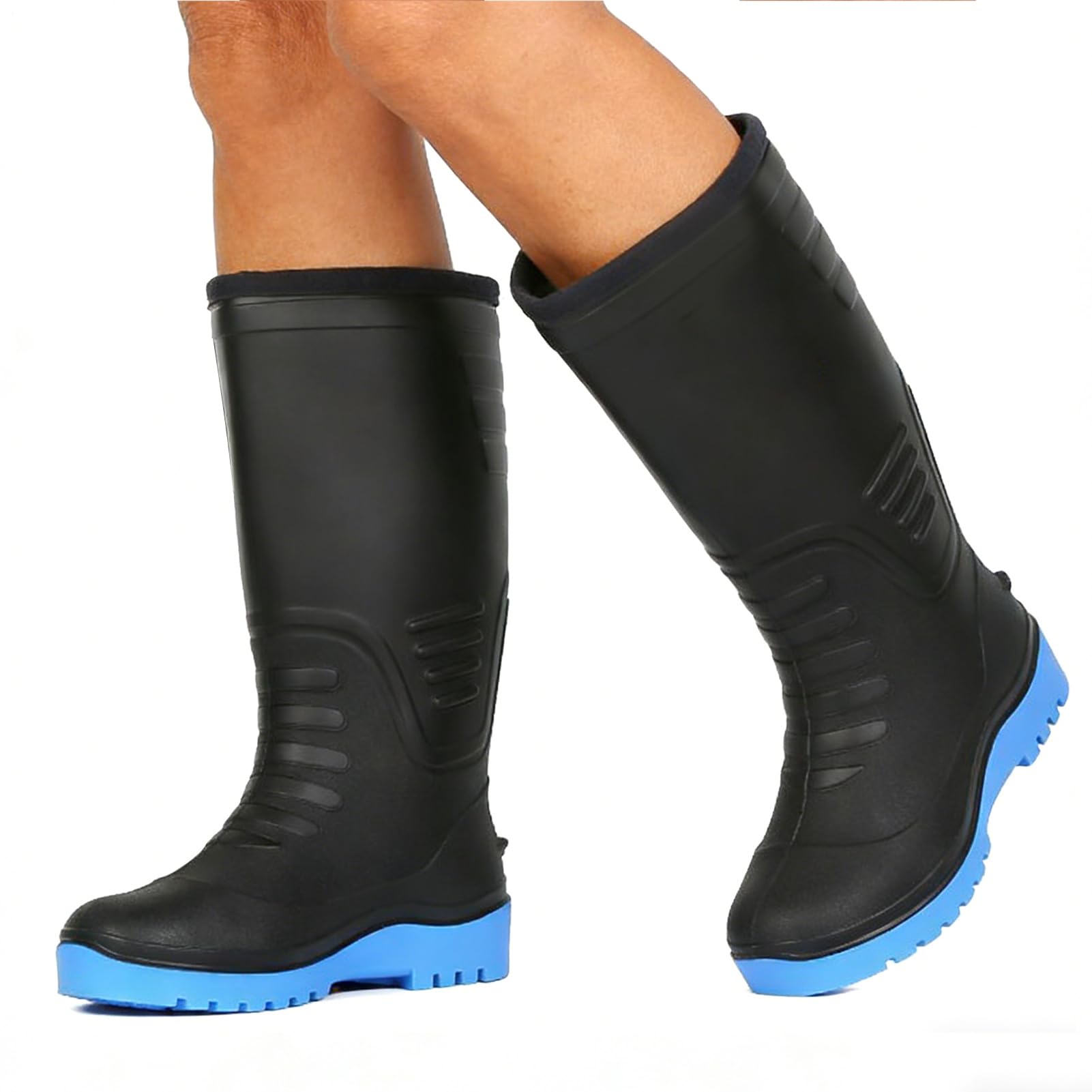 Wodoodporne buty przeciwdeszczowe, izolowane buty zimowe, śniegowce 30 cm, solidne gumowe buty do połowy łydki, obuwie outdoorowe, na zimną pogodę, wędrówki, rolnictwo, wędkowanie, prace ogrodowe