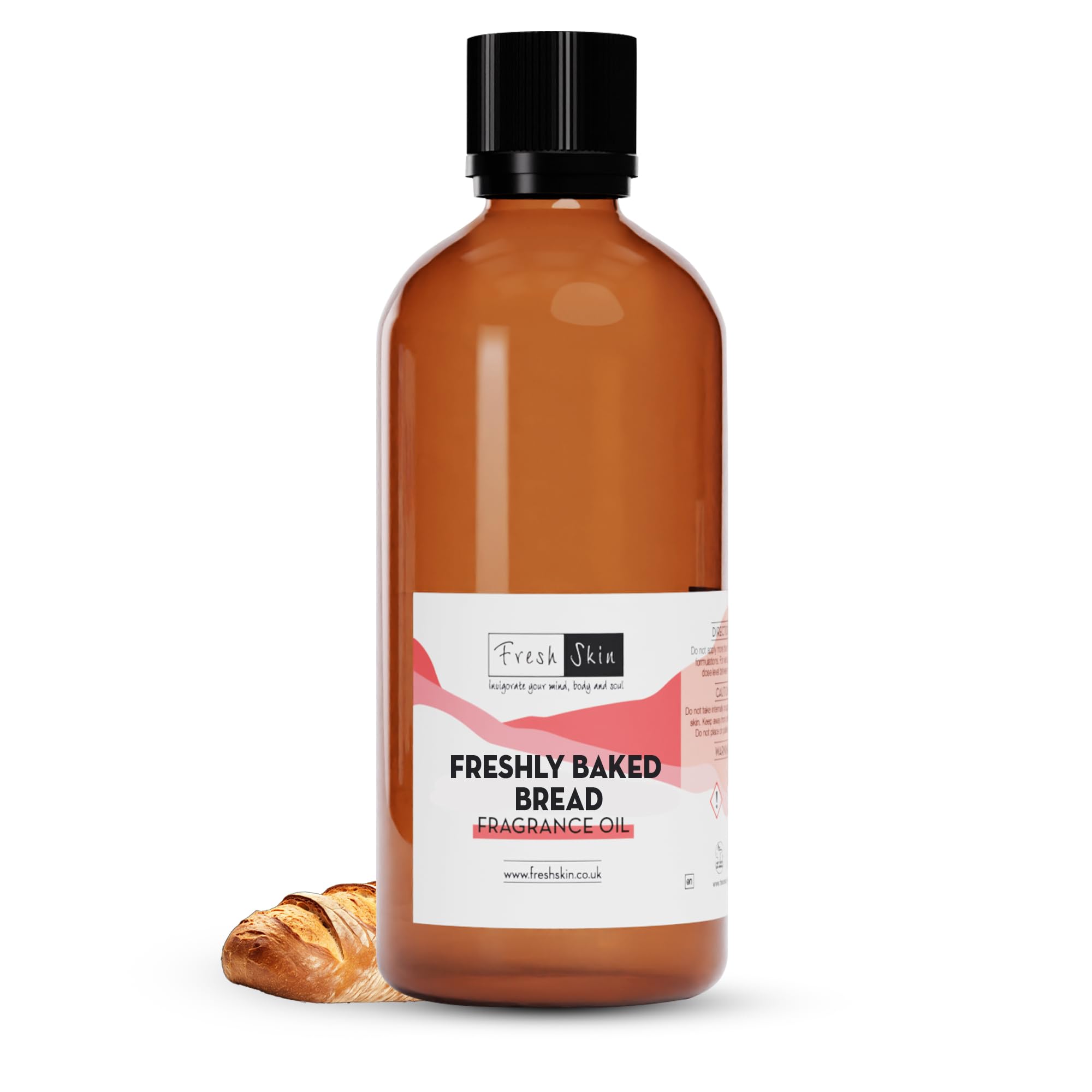 100ml Freshly Baked Bread Fragrance Oil - Candles, Bath Bombs, Soap Making, Reed Diffusers & Wax Melts - Cosmetic Grade - Vegan Friendly - A Rich, Complex, & Long Lasting Scent!