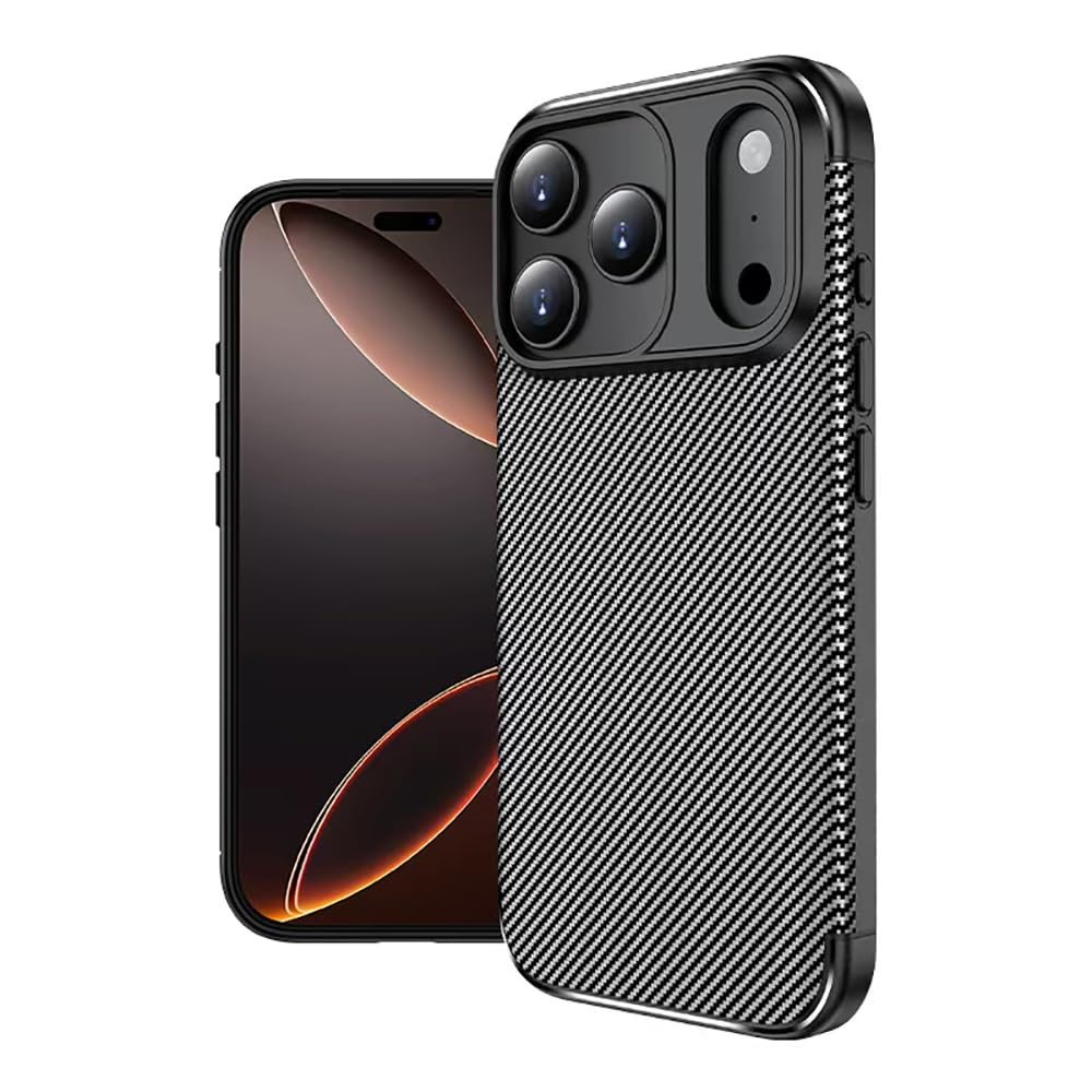 Zore Apple ile uyumlu iPhone 17 Pro Max Kılıf Negro Silikon Kapak Siyah