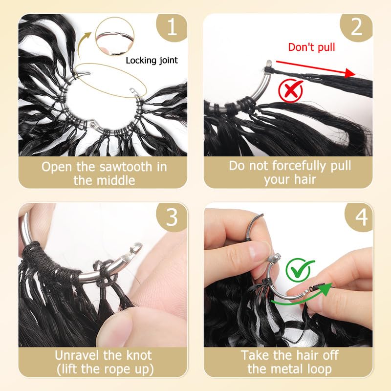 Miracle Hairstyle Knots Feather Crochet Human Hair Burmese Curly thumbnail