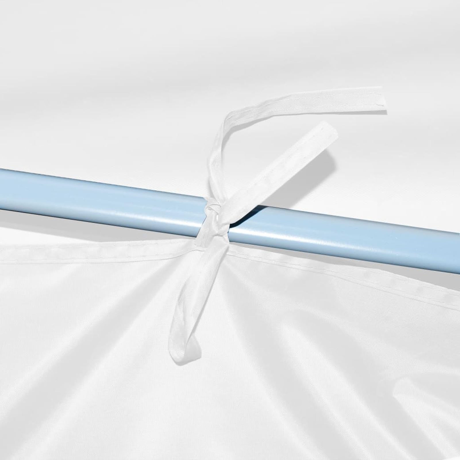 Pop-Up Partyzelt Faltbar mit 5 Seitenwänden 3x9 m Weiß Pavillon, Faltpavillon, Gazebo, Überdachung Garten, Sonnenschutz Zelt, Poolzelt, Pop Up Zelt, Pergola