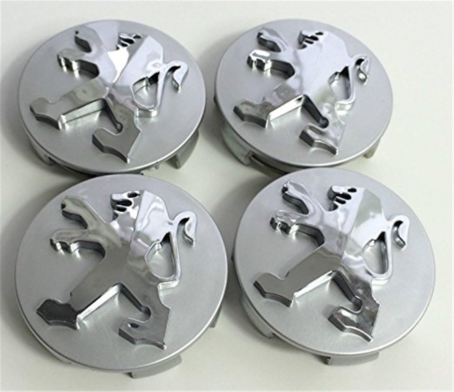 Cache-moyeux Autocollant Pour Peugeot 206CC, 207CC, 3008, 307CC, 307SW - Lot De 4, Diamètre 56 Mm - 4