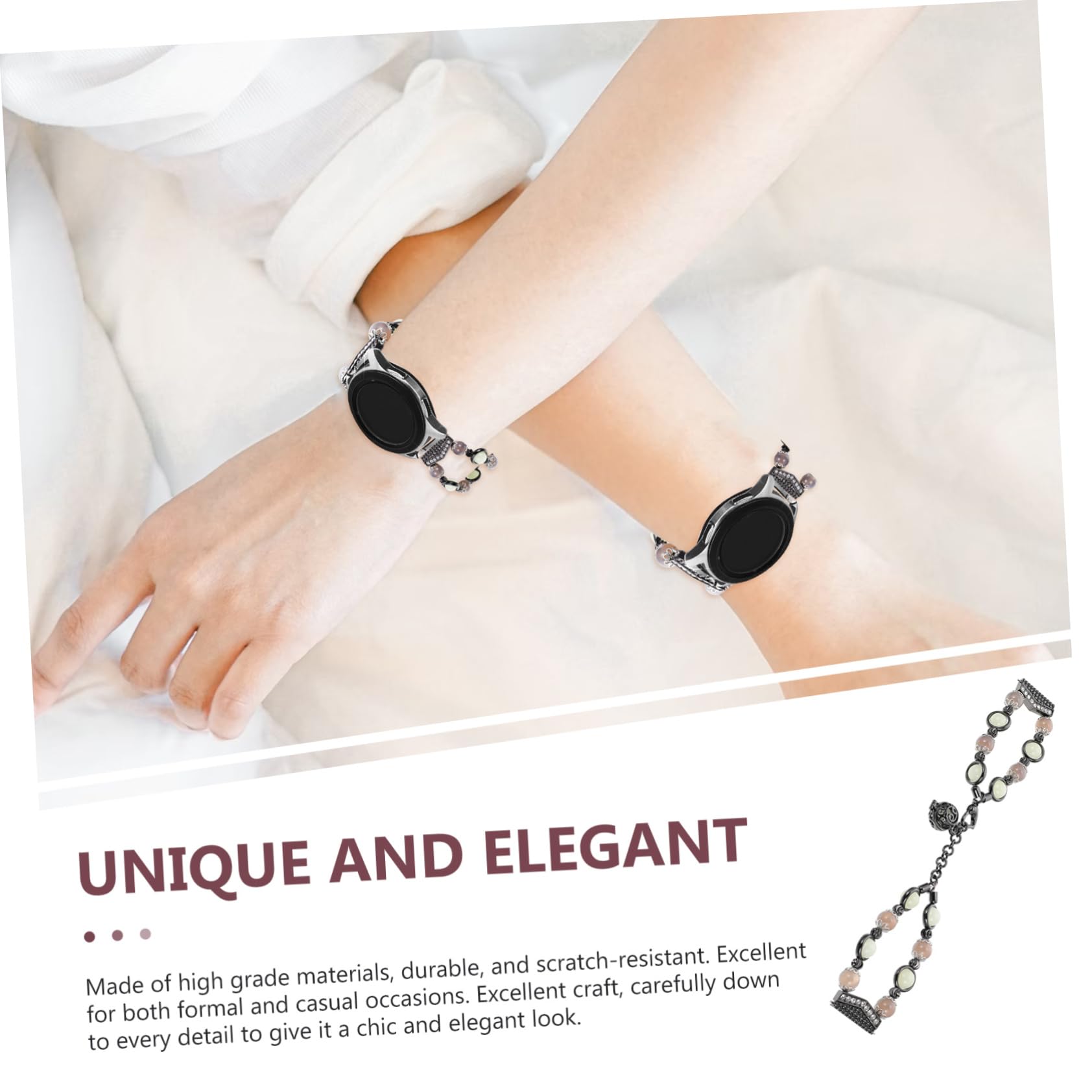 Hemobllo 4 Pièces Galaxywatch4 Montres Pour Femmes Montre Pour Femme e Pour Femme Chaîne De e-Bracelet Bracelet De e Délicat s De e Galaxie De e