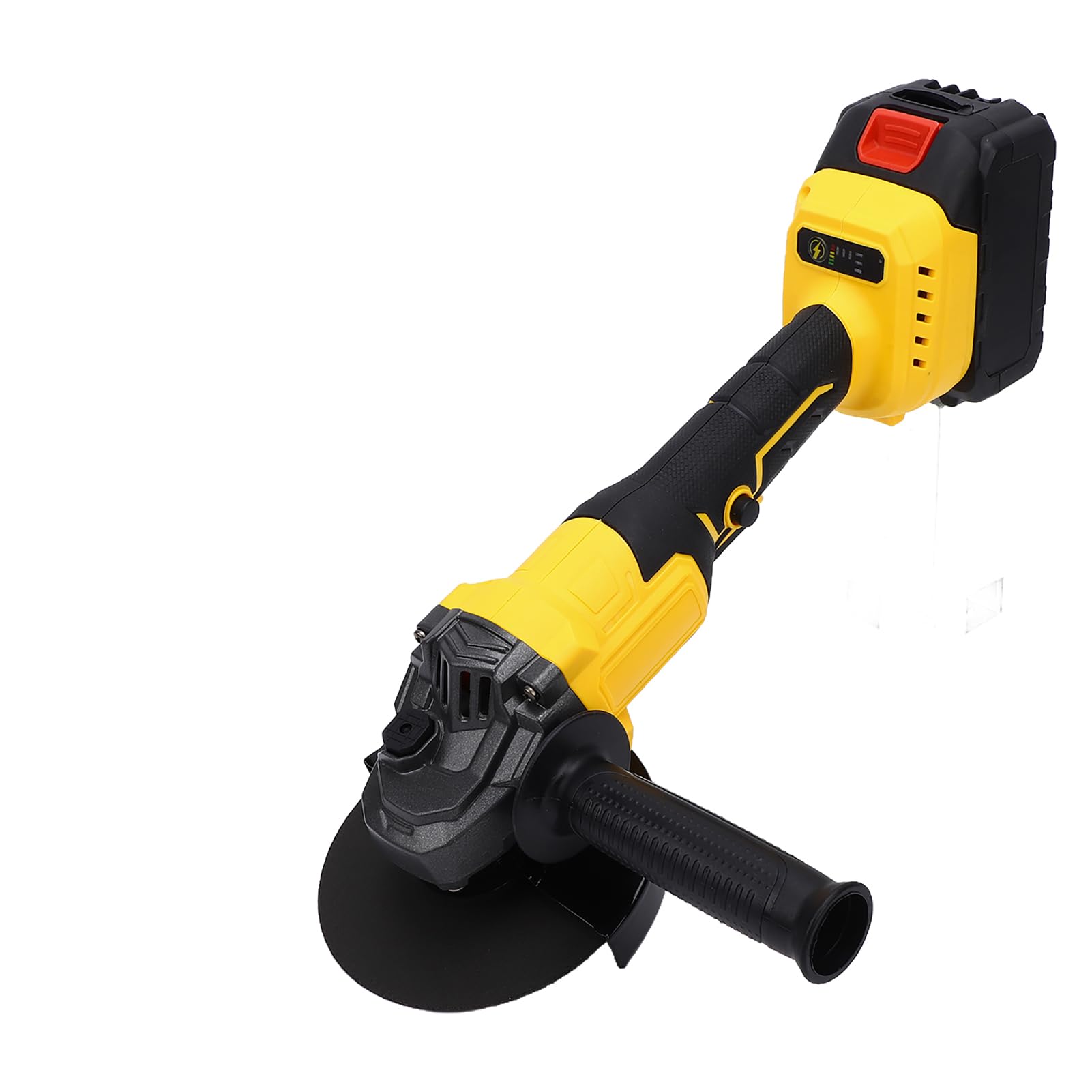 XUMIUZIY Amoladora Angular Inalámbrica, Potente Motor sin Escobillas, 21V, 9000RPM, para Corte de Azulejos de Madera y Metal y Eliminación de óxido, 125mm (con 2 baterías Enchufe europeo 220V)