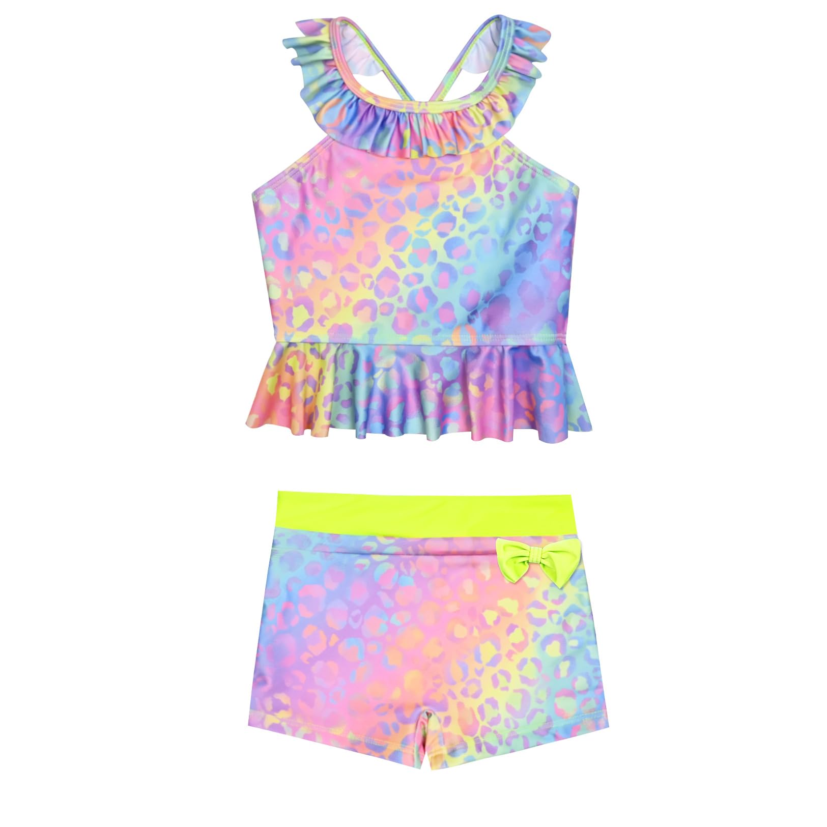 CHILDRENSTAR Little Girls Tankini Swimsuit 2 Pieces Bathing Suit for Kids