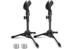 2 Pack Desktop Mic Stand: Perfect for Podcasting, Live Streaming, and More