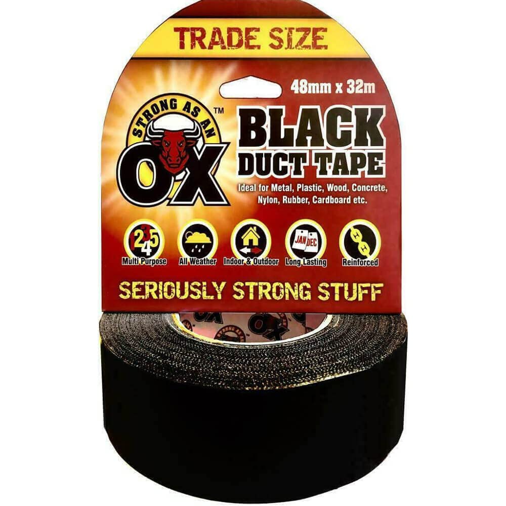 Strong As An Ox Black Duct Tape