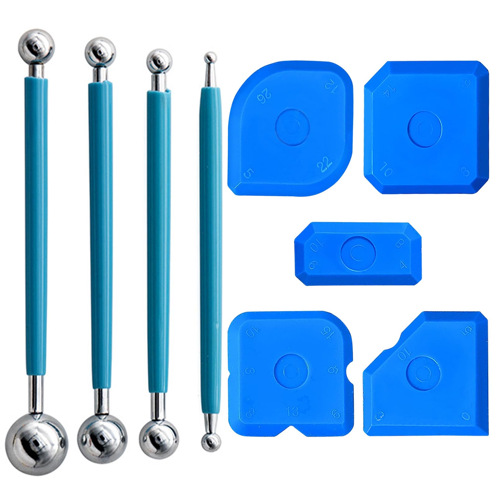 Silikonentferner Set 5in1 - Fugenabzieher Mit Austauschbaren Köpfen