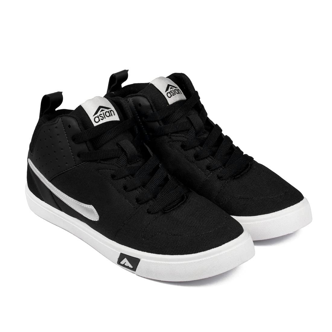 ASIAN Mens Casual Sneaker Hi-Neck Shoes with Lightweight Comfortable Mid Top Sneaker Shoes for Mens & Boys Skypee-31 Silver (B09XXR7NTP) Amazon Price History, Amazon Price Tracker