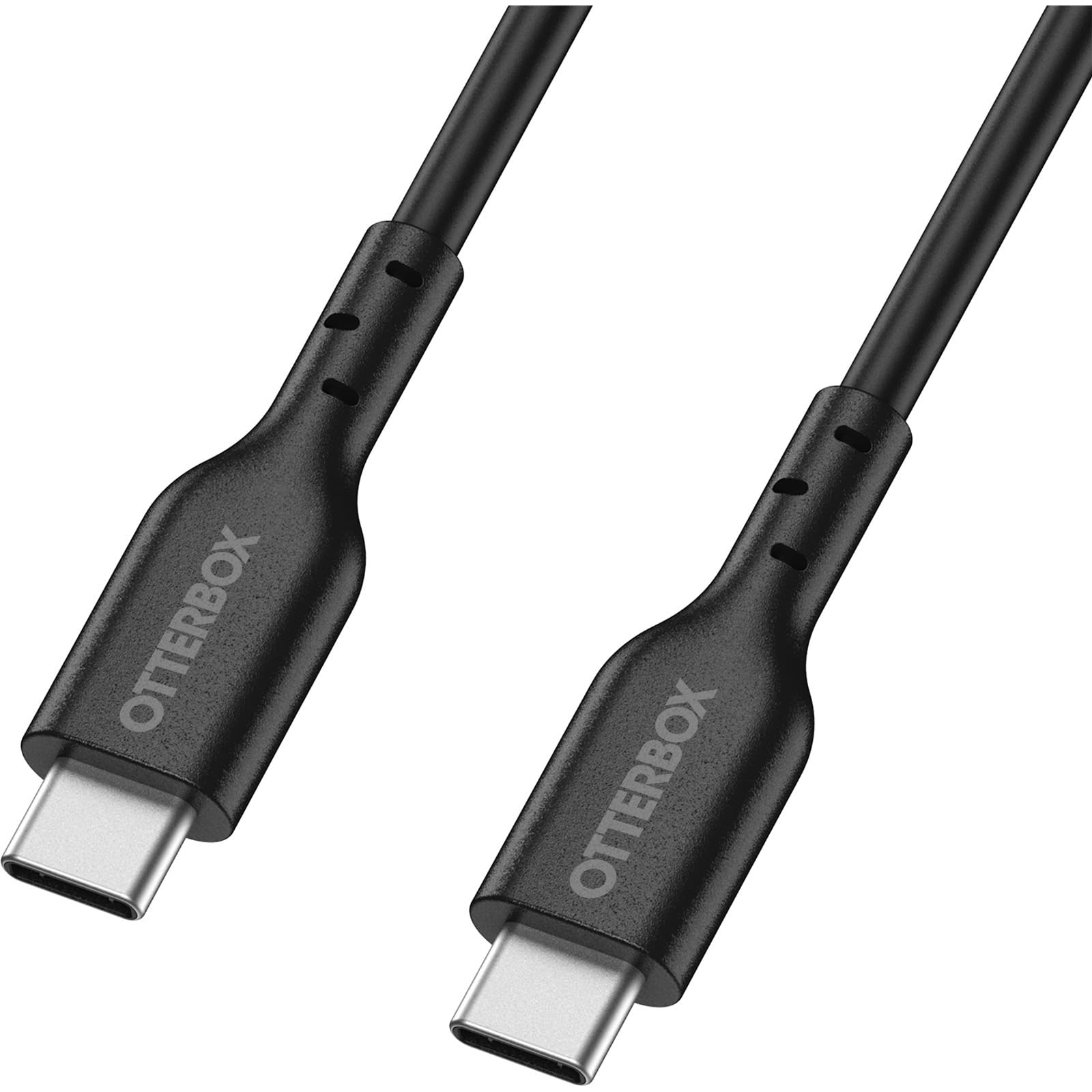 OtterBox Standard USB-C a USB-C Cavo Carica rapida, Testato per flessibilità, Carica rapida per Smartphone e Tablet, 2M, Nero