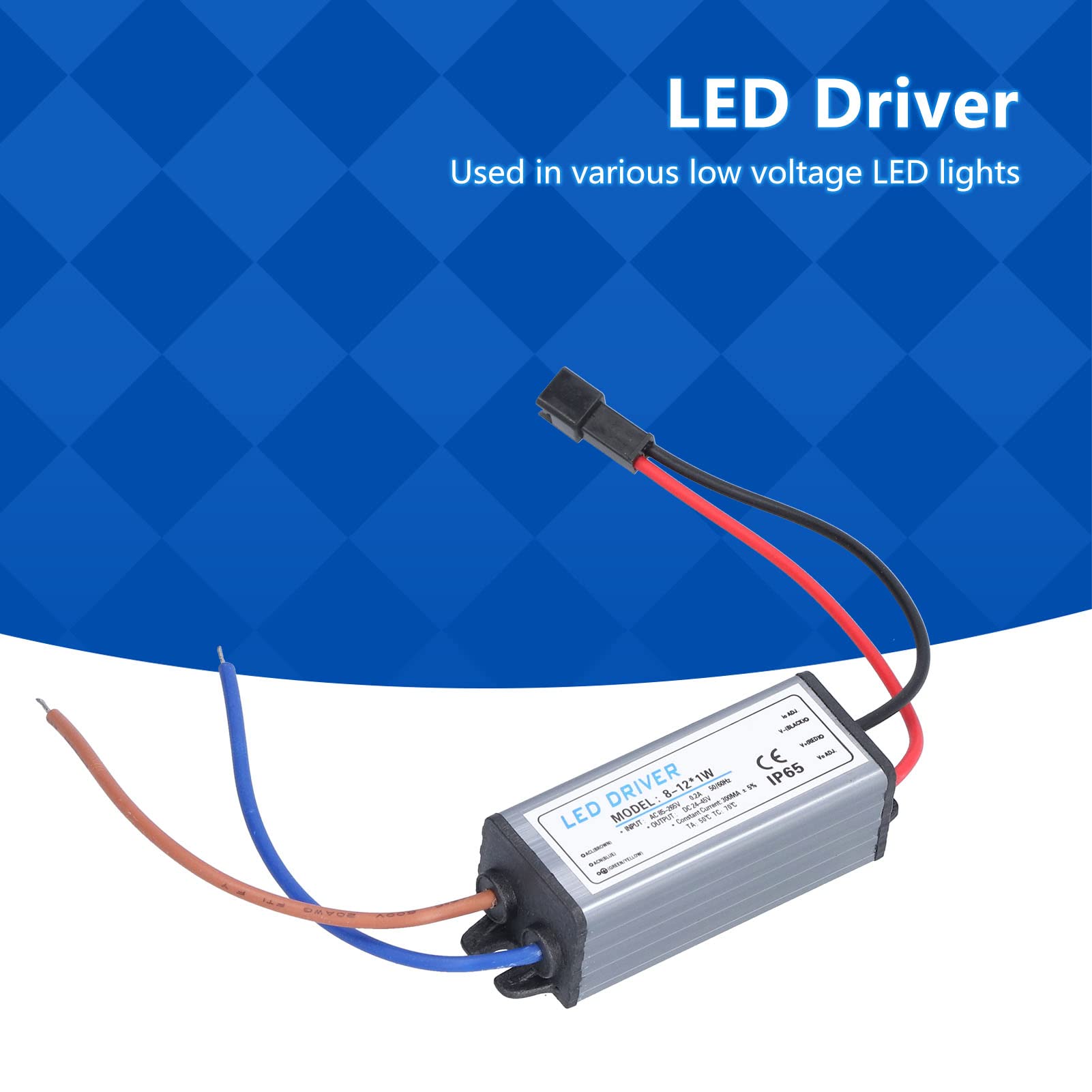LED voeding 10 watt 24 volt 0,25 Ampère - IP67 waterdicht - AF1024Y