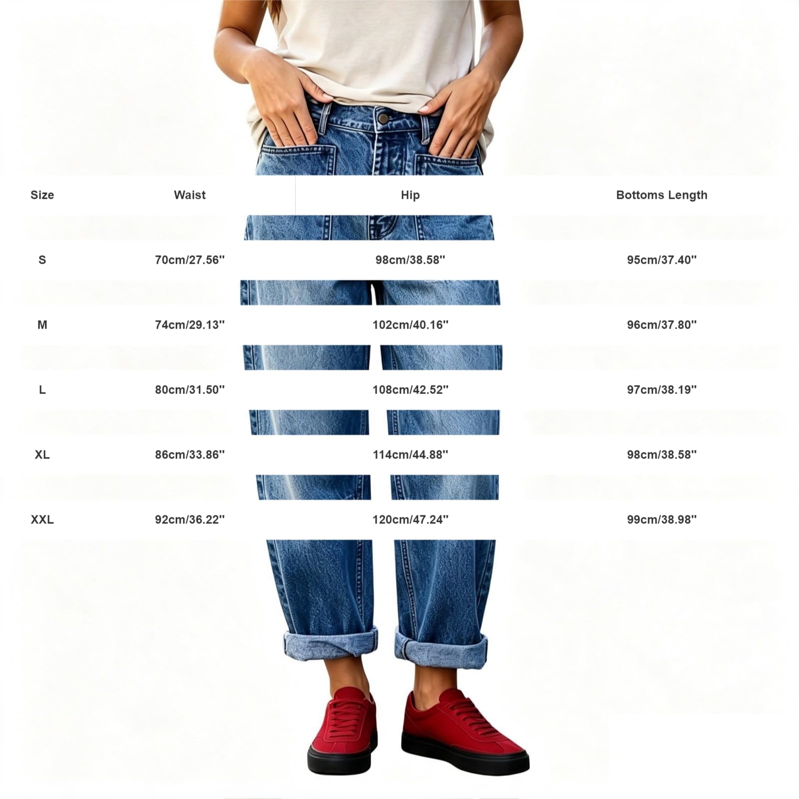 Jeans Donna Vita Alta Palazzo Jeans Vita Alta Larghi Curvy Pantaloni Denim Baggy Casual Gamba Larga Palazzo Pantaloni Elasticizzati Leggeri Wide Leg Moda Streetwear Y2k Taglie Forti Vintage