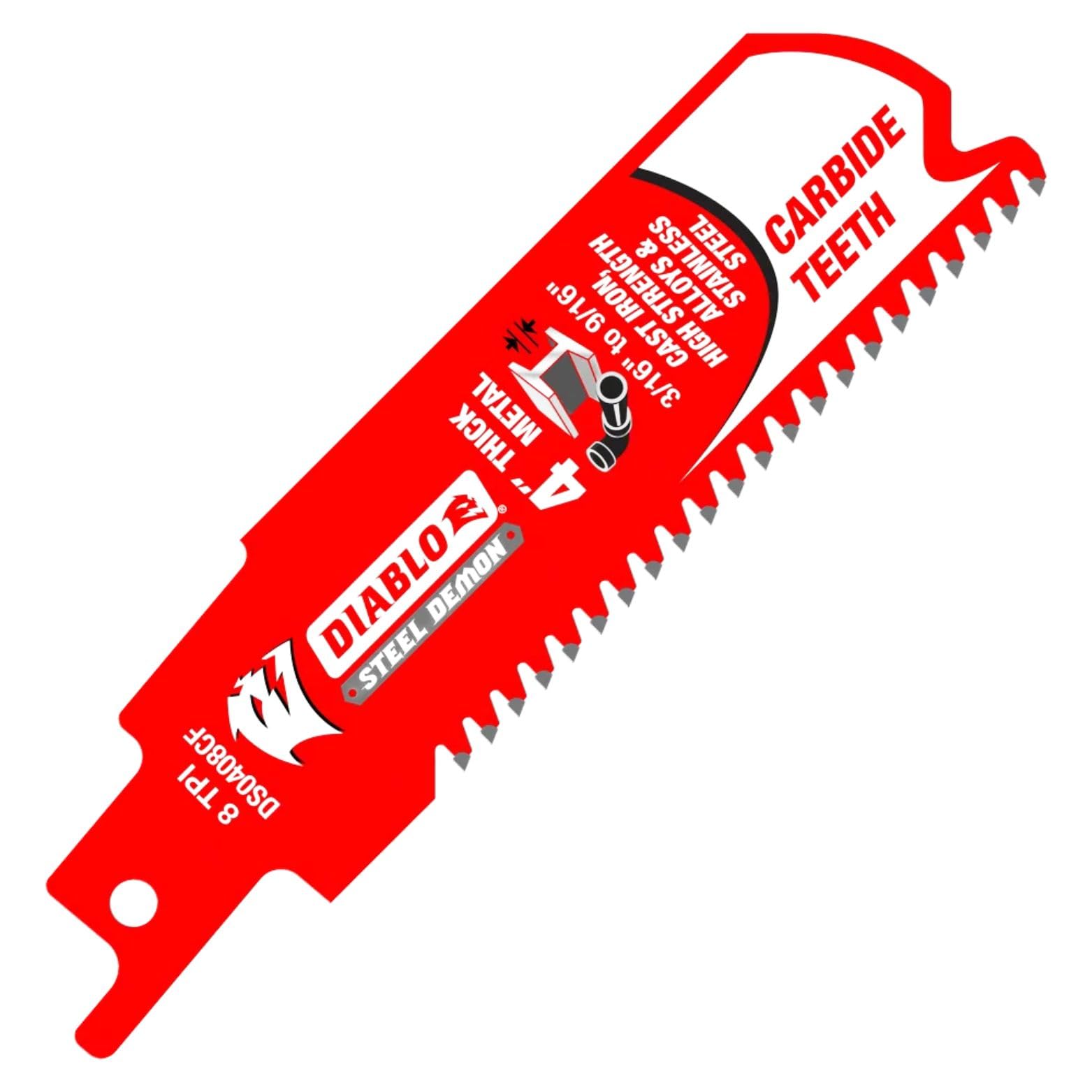 Diablo Steel Demon Carbide Teeth Reciprocating Saw Blades with