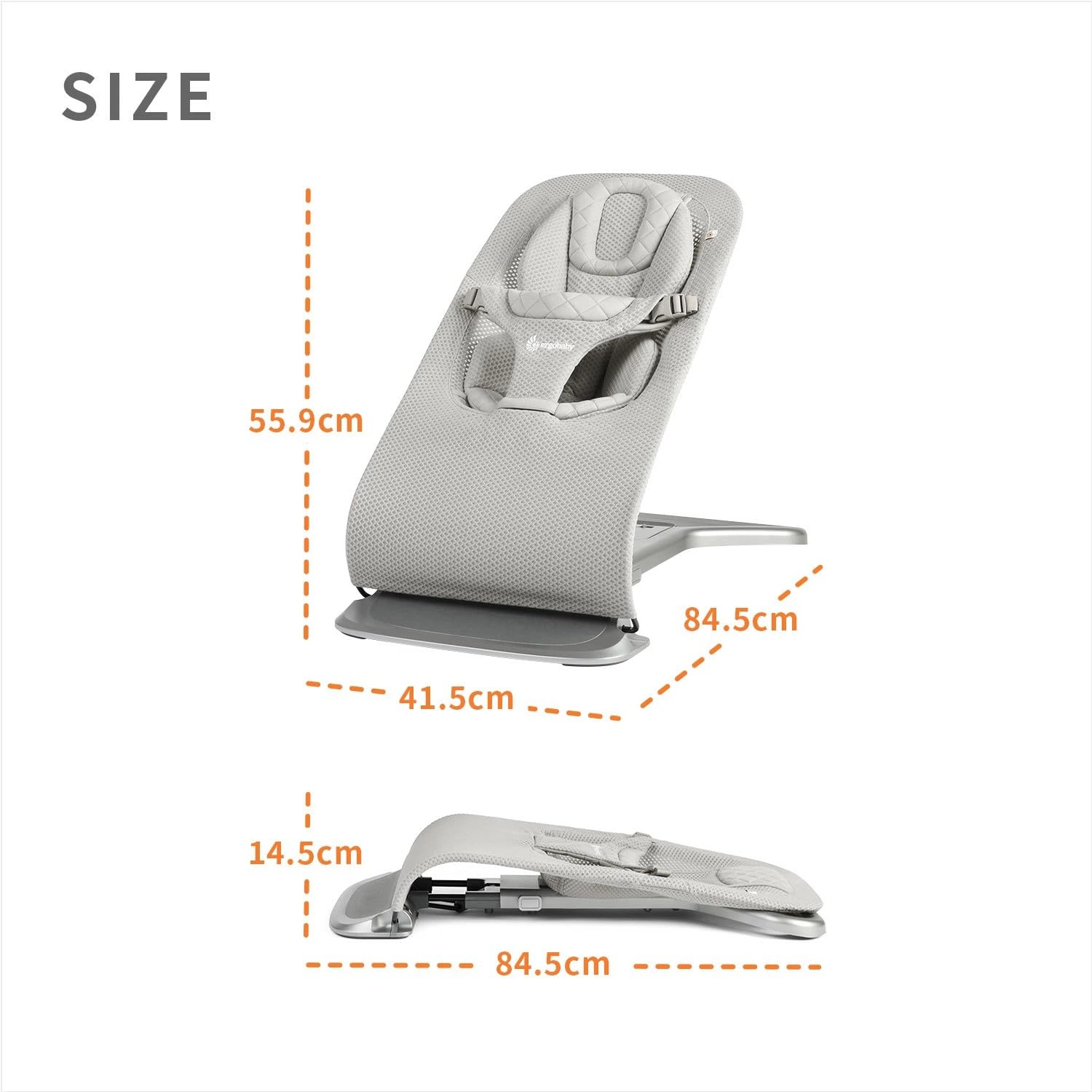 ergobabyエルゴベビー バウンサー メッシュ グレー Amazon | Ergobaby エルゴベビー evolve バウンサー メッシュ ライト