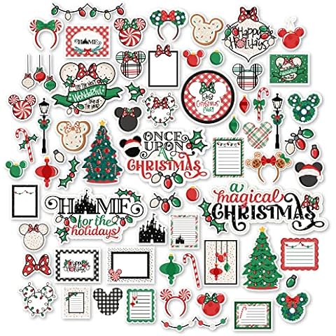 Paper Die Cuts - Once Upon a Christmas - for Disneyland Walt Disney World Santa Claus Eve - Over 60 Cardstock Scrapbook Die Cuts - by Miss Kate Cuttables Cover