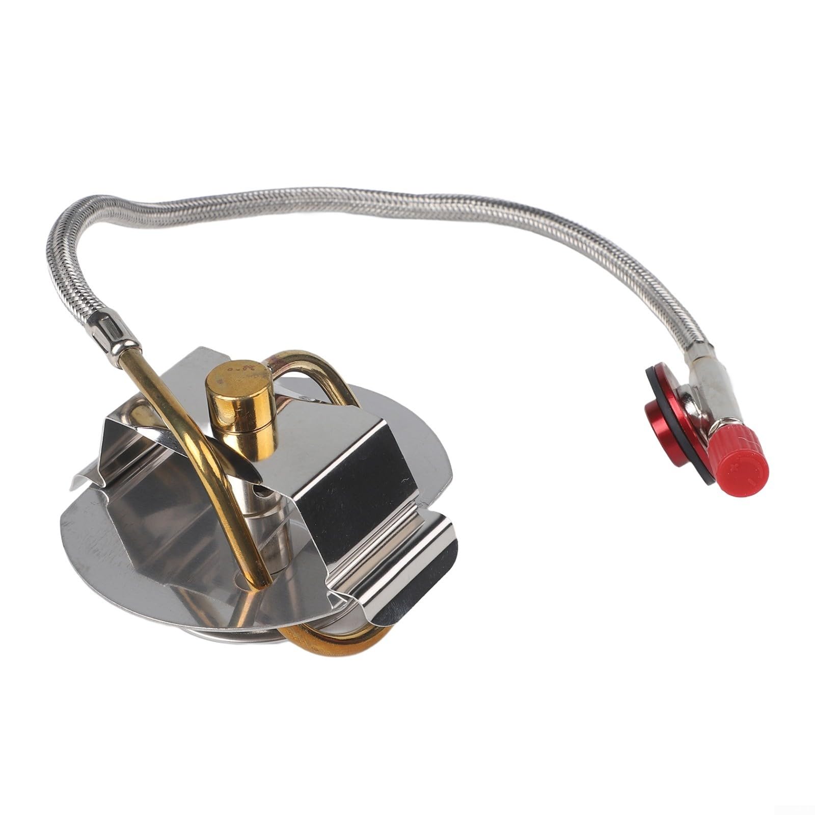 Outdoor-Camping-Gas-Kocher mit geteiltem Brenner und Windblocker, 3200 W, aus 304-Edelstahl, kompatibel mit Trangia sowie Go System