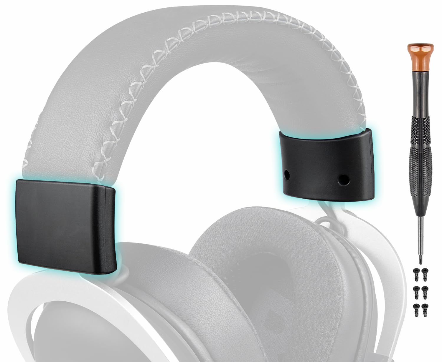 SOULWIT Suwak osłony bocznej pałąka do Logitech G PRO X Gaming zestawu słuchawkowego, zaślepki, zestaw naprawczy, akcesoria