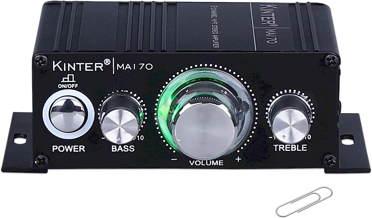 MA170 12V 2 Channel Mini Digital Audio Power Amplifier for Car or Mp3 Without Power Supply