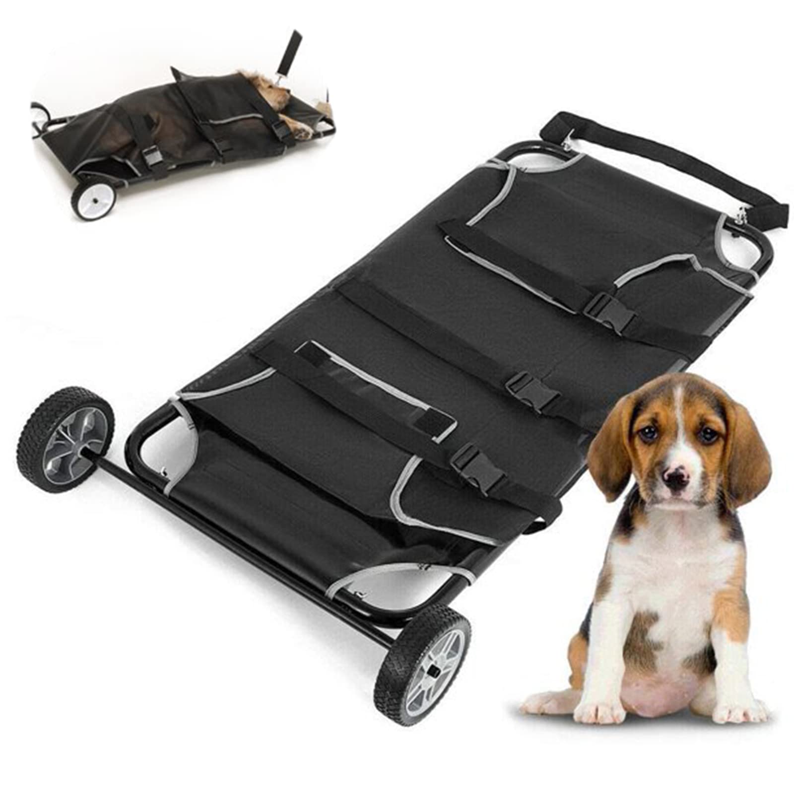 Camilla for animales con ruedas, camilla de rescate for mascotas