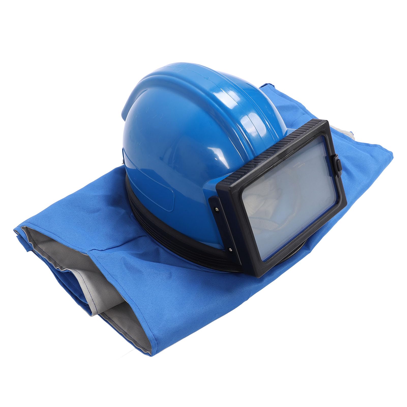 Marhynchus Casco per Sabbiatrice con Lente a Doppio Strato, Flusso d'aria Regolabile 10-50 ° F per Verniciatura a Spruzzo con Sabbiatura, Cappuccio di Sicurezza Industriale per Edilizia e Produzione