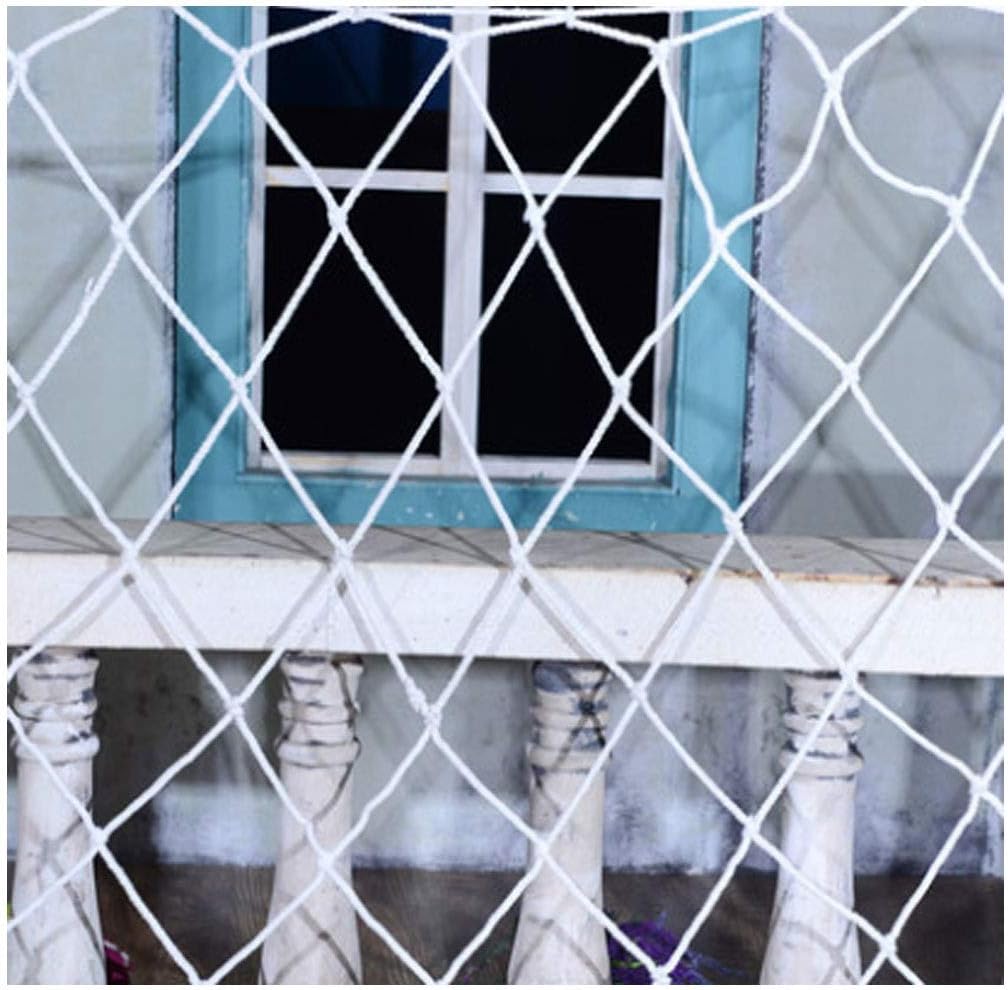 White Mesh Nylon Polyester Fiber Safety Protection Stairs Balcony Kids Safe Deck Anti Falling Net Customized Size (Size : 1 * 1m(3.3ft*3.3ft))