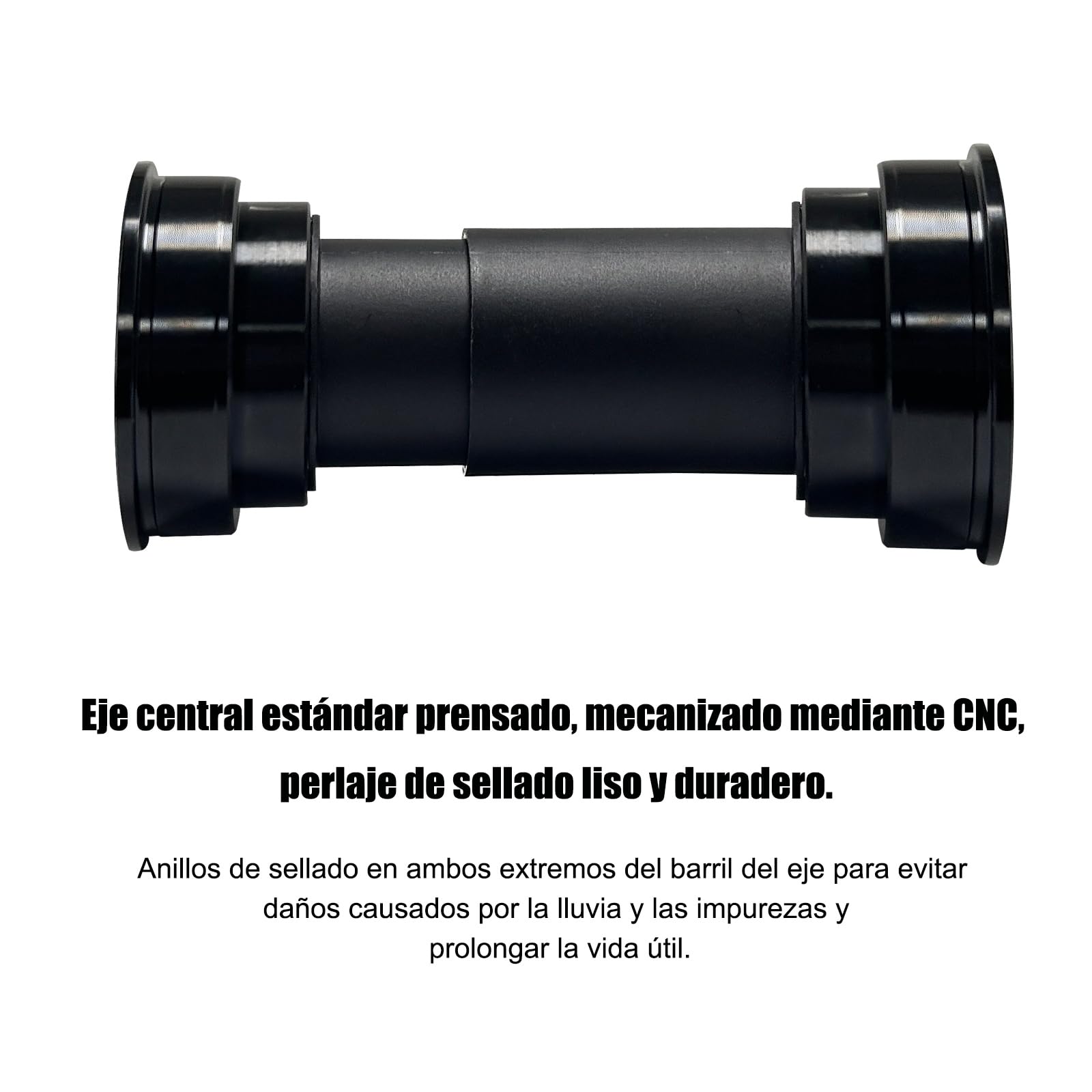 Mimoke Rodamiento interior bicicleta BB92 eje central 24 mm soporte inferior