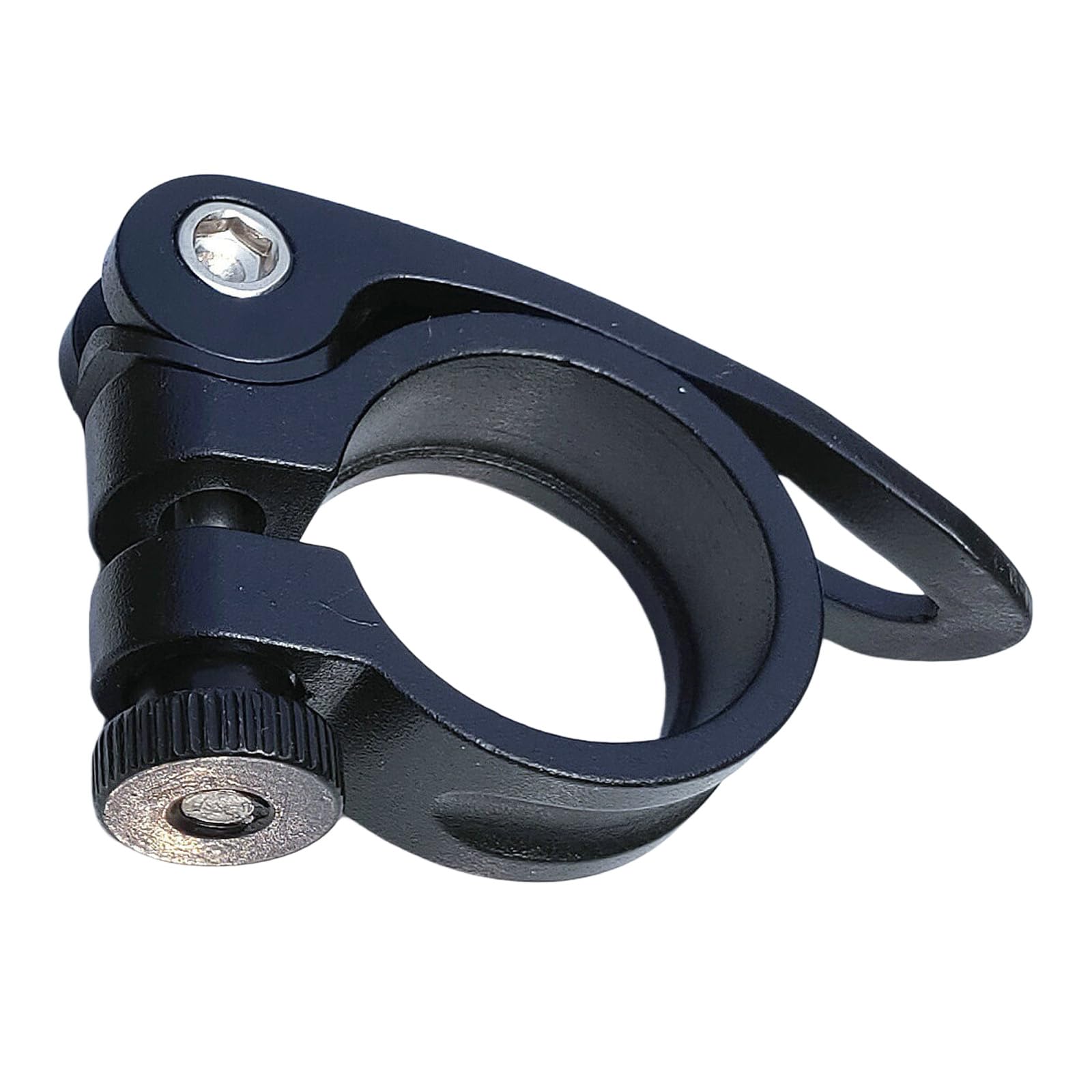 Tsophreniq Aluminum Alloy Seat Tube Clamp Replacement Bicycles Seatpost Clamps Quickly Release Seatpost Collar Clamp Rings Enduring Road Bike Tube Clip Bike Saddle Clamps