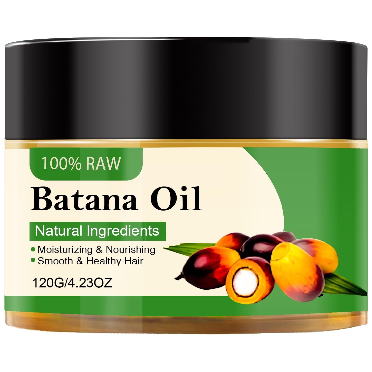 Raw Batana Oil for Hair Growth Organic, 100% Natural Unrefined Botana Oil Hair Growth, Bantana Natural From Honduras, 100 Percent Pure Batana Organic 4.23 OZ