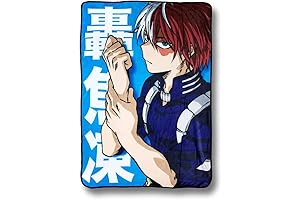 Just Funky My Hero Academia Shoto Todoroki Fleece Throw Blanket
