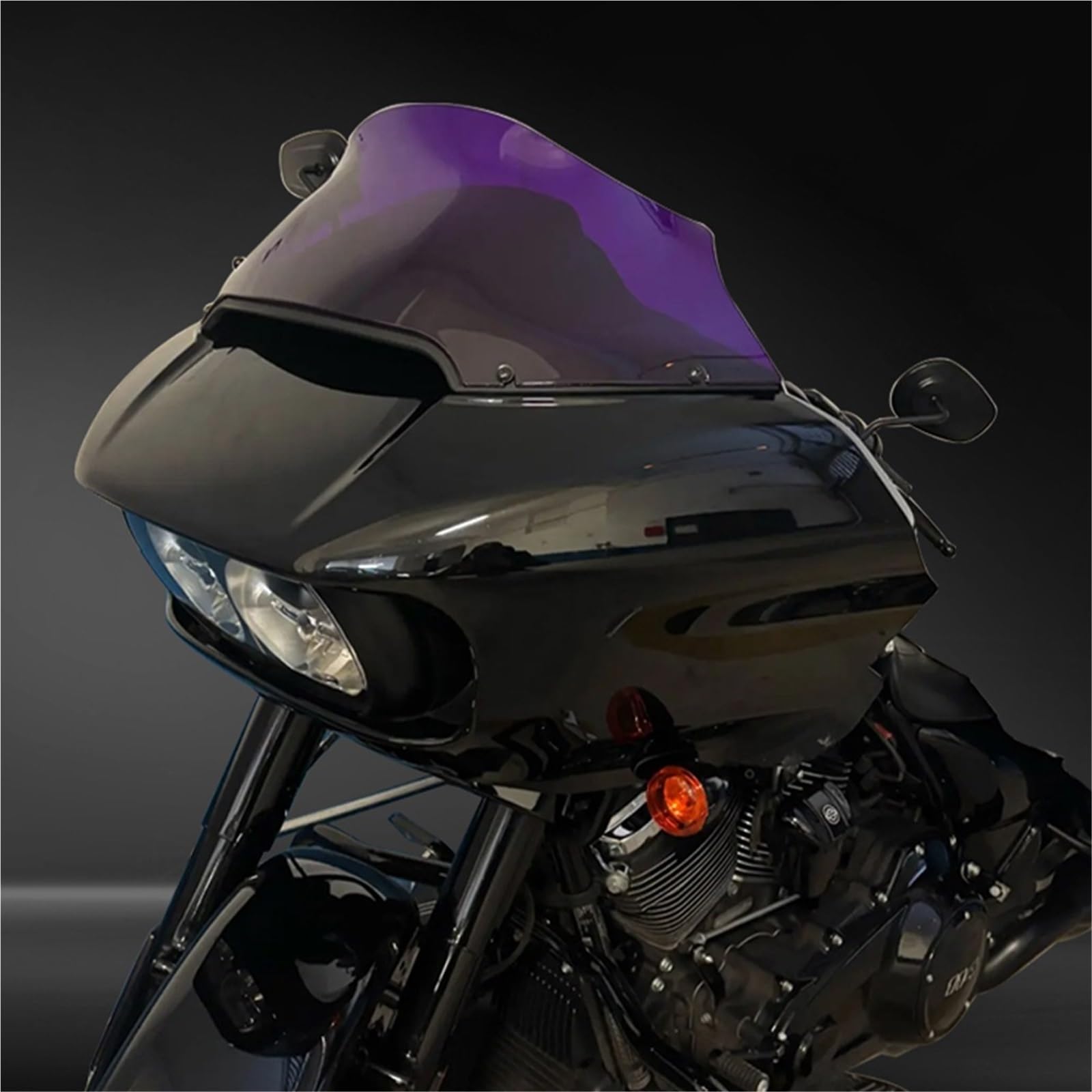 Deflektor motocykla Osłona deflektora szyby przedniej motocykla 9 cali i szerokie deflektory powietrza(6)