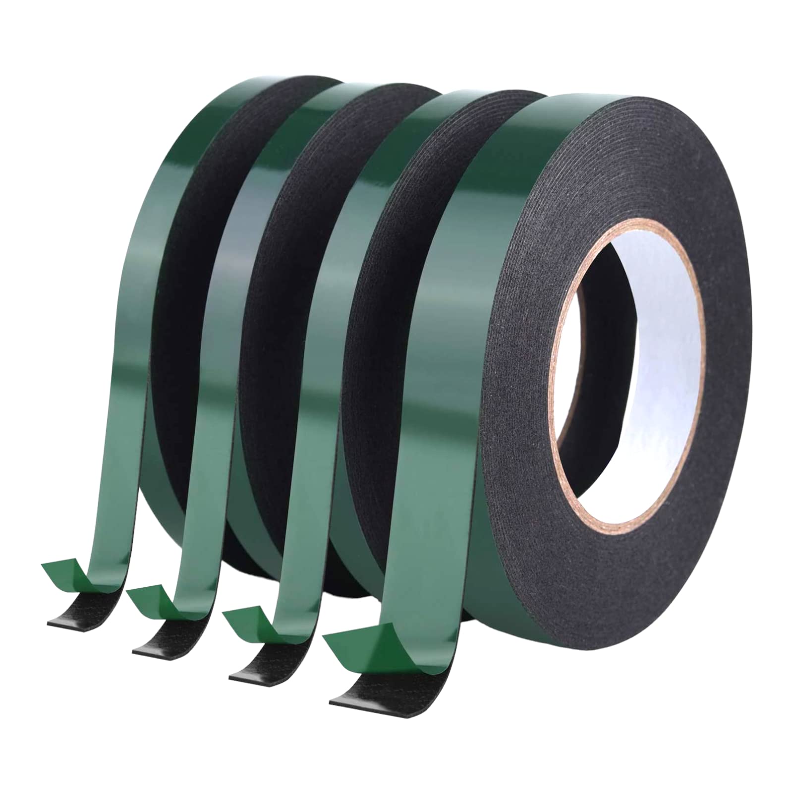 Heavy Duty Double Sided Foam Tape Strong Adhesive Sticky Black Body Trim Roll (25mm x 10m)