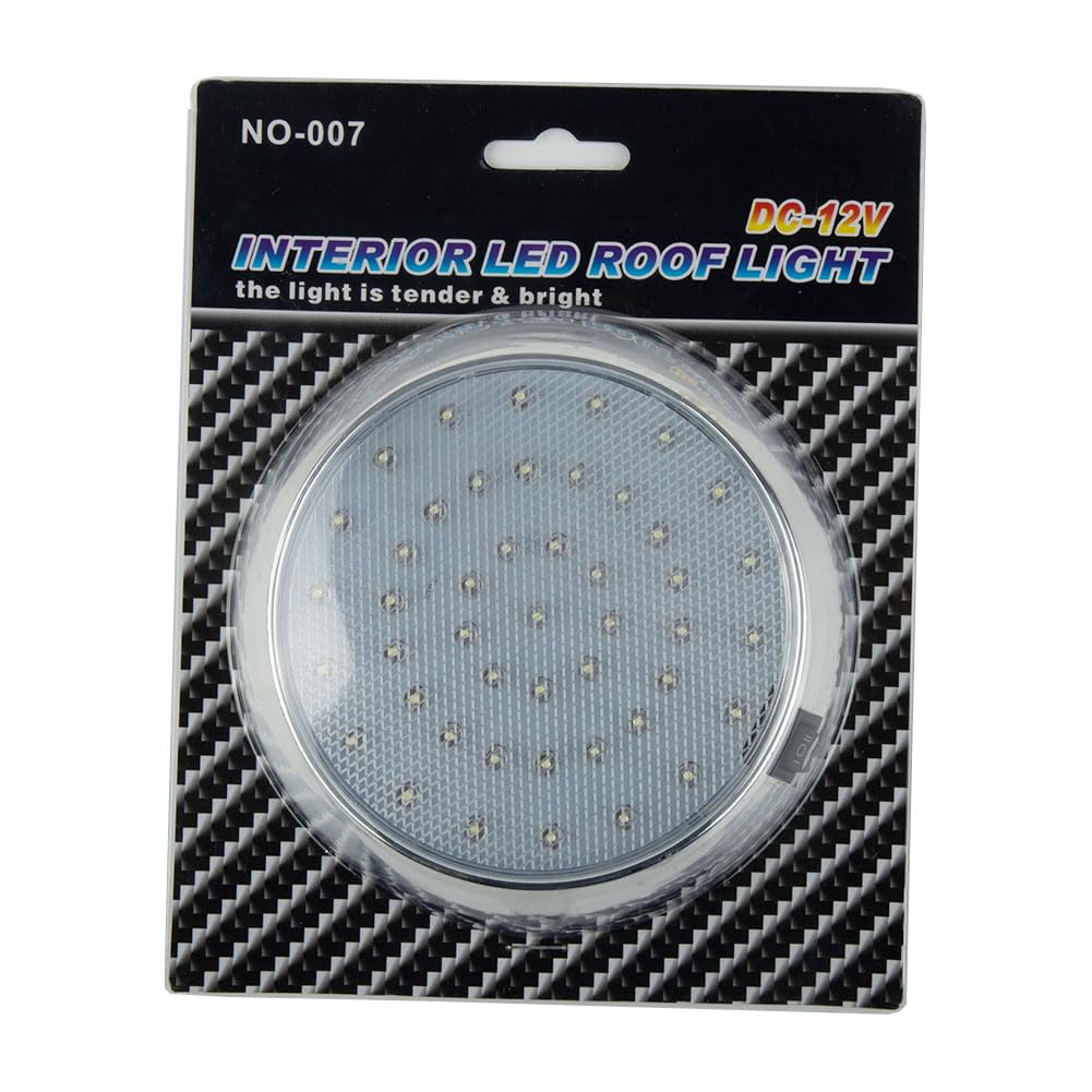 Luce Soffitto 12V 46 LED auto caravan interne ON/OFF - Luci per camper, roulotte, rimorchi, barche, veicoli marini