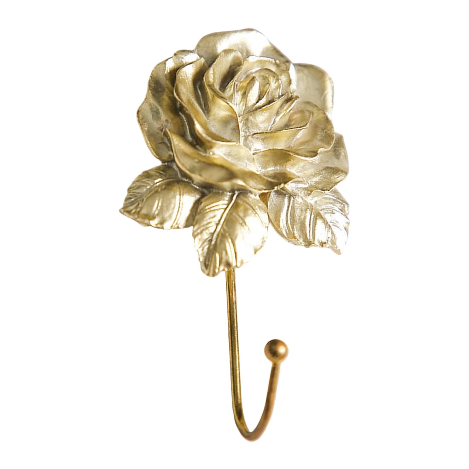 alloneslife Unique Resin Heart Hook Decoration with Colorful Roses for Adding Charm to Any Room Elegant Entryway Decoration