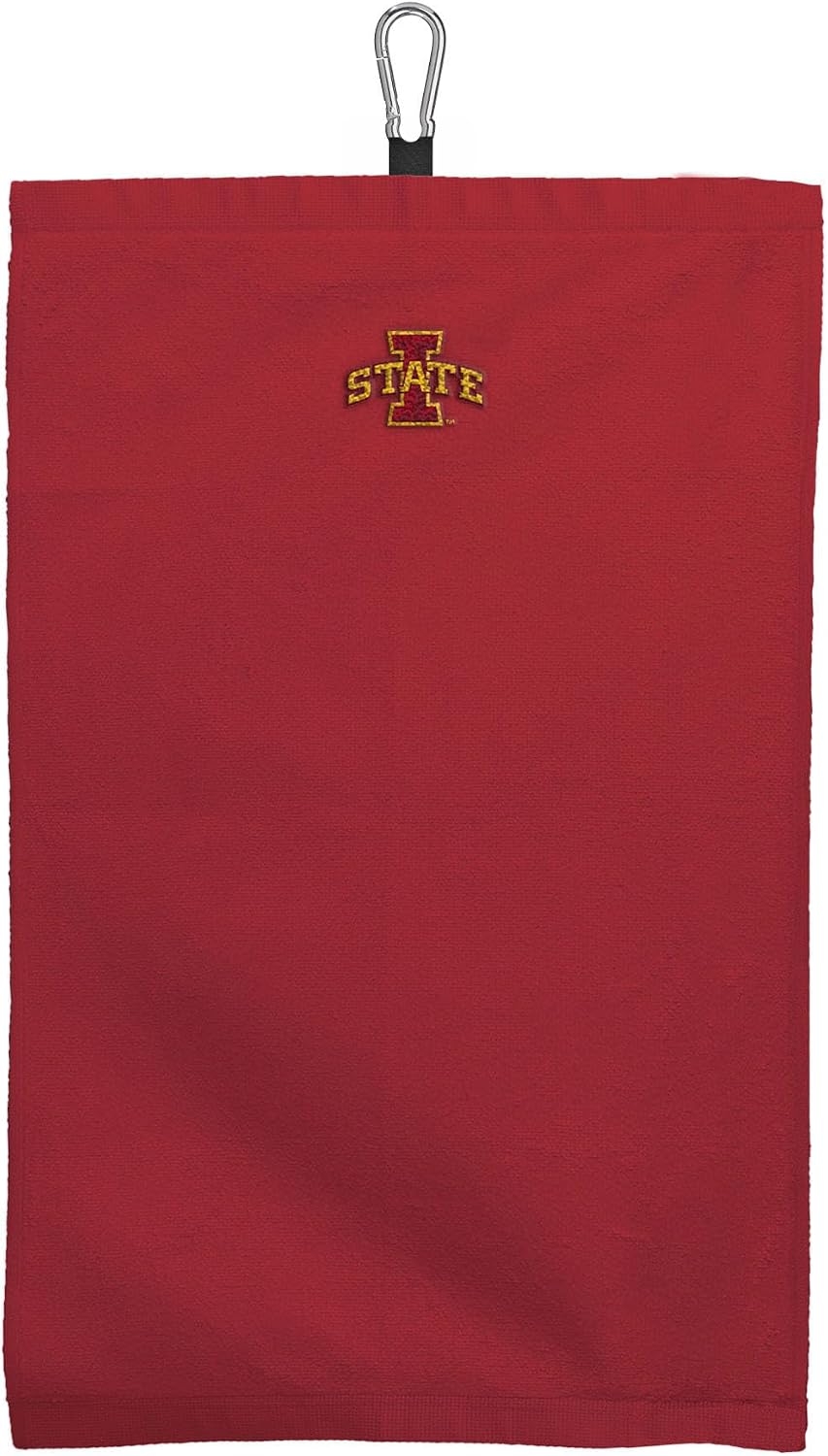 NORTHWEST Iowa State Cyclones NCAA Team Logo Micro Fiber Tri-Fold Golf Towel 16 x 24 Inches