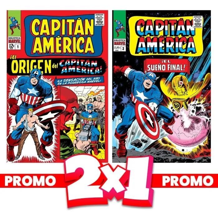 Biblioteca marvel capitan america 2x1 (nº1 y nº2)