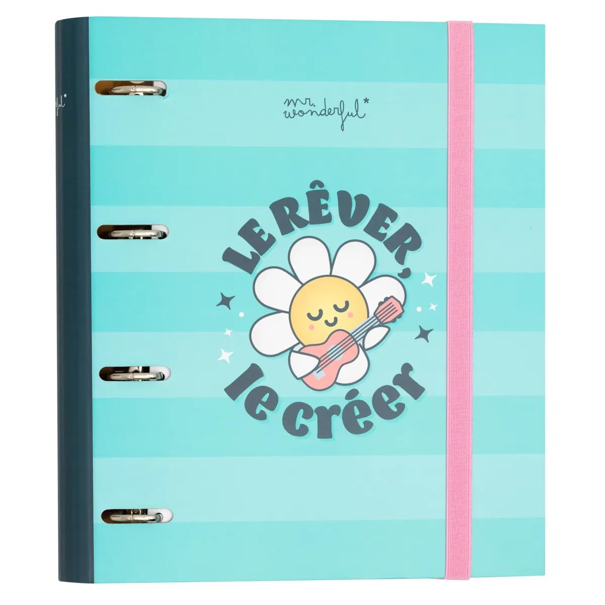 Classeur à Anneaux Mr. Wonderful – Do It Your Way Every Day, Urban Avec 120 Feuilles Quadrillées, Fermeture Élastique