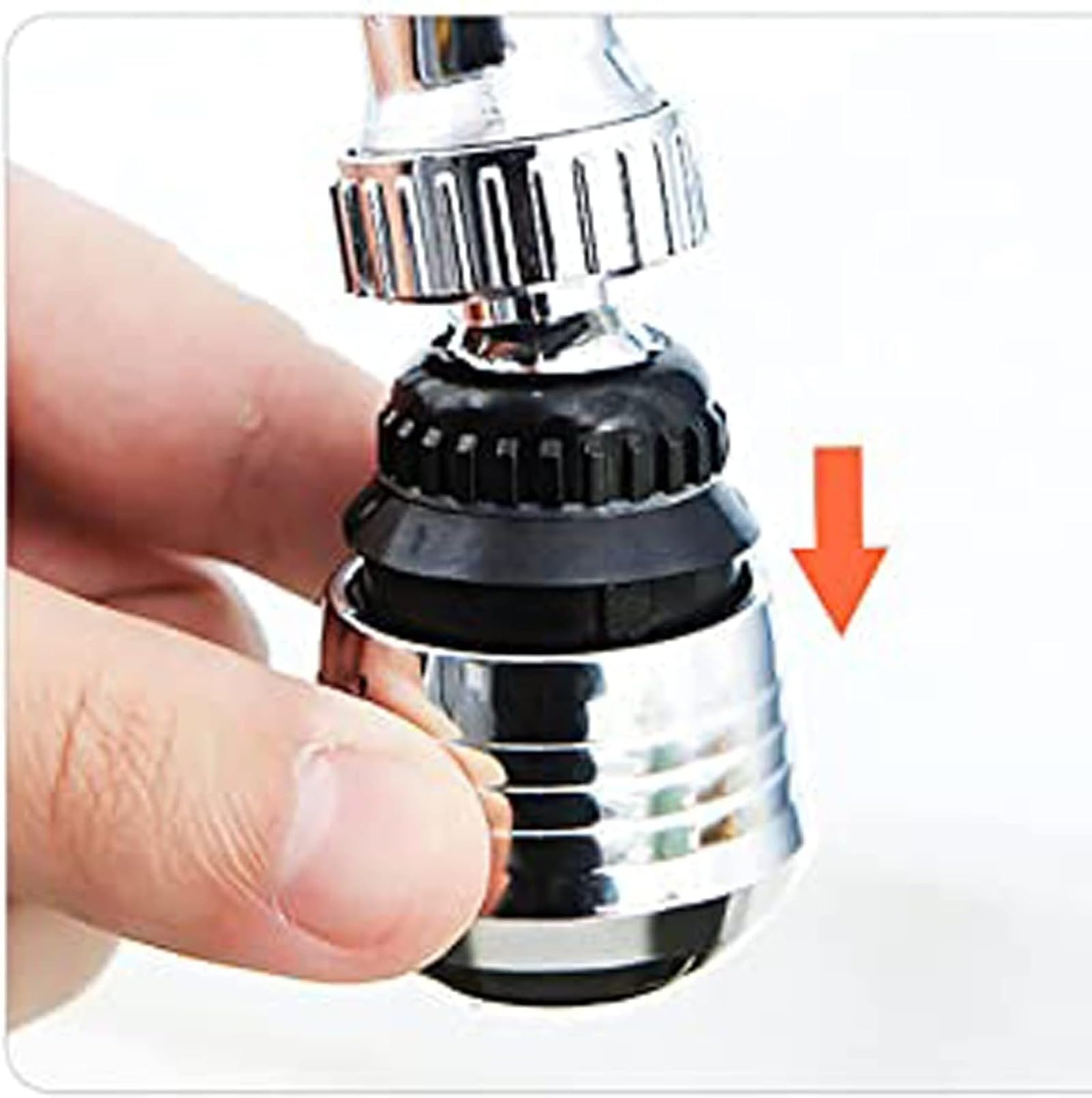 Extensor de grifo flexible para fregadero de cocina, accesorio de rociador de manguera ajustable de 360°, boquilla de refuerzo de aireador de ahorro de agua antisalpicaduras de modo dual — view 7