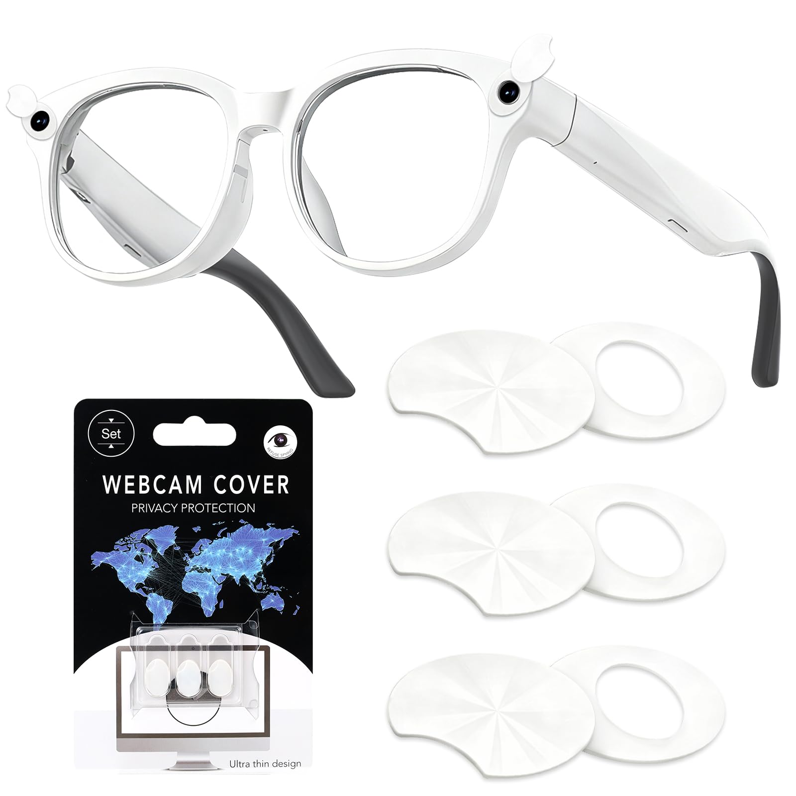最安 LED隠匿カバー装着済RayBan gen1 レイバンメタ Amazon.co.jp: HiBloks LED 遮光ステッカー Ray-Ban Meta Wayfarer