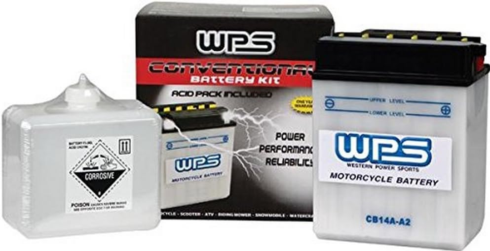 WPS Conventional 6V Standard Battery with Acid Pack 6N2A-2C UNV