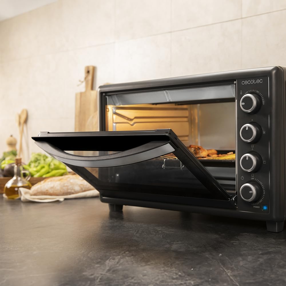 Cecotec Piec Konwekcyjny 60L Bake&Toast 6090 Black Gyro 2200W 12 Funkcji 230°C Podwójna Szyba