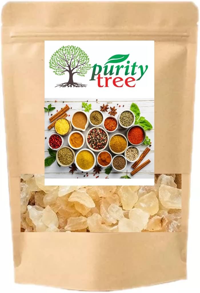 PurityTree Superfood - Gond Katira (Gum Edible) Tragacanth | badam Pisin Almond Gum 250gm