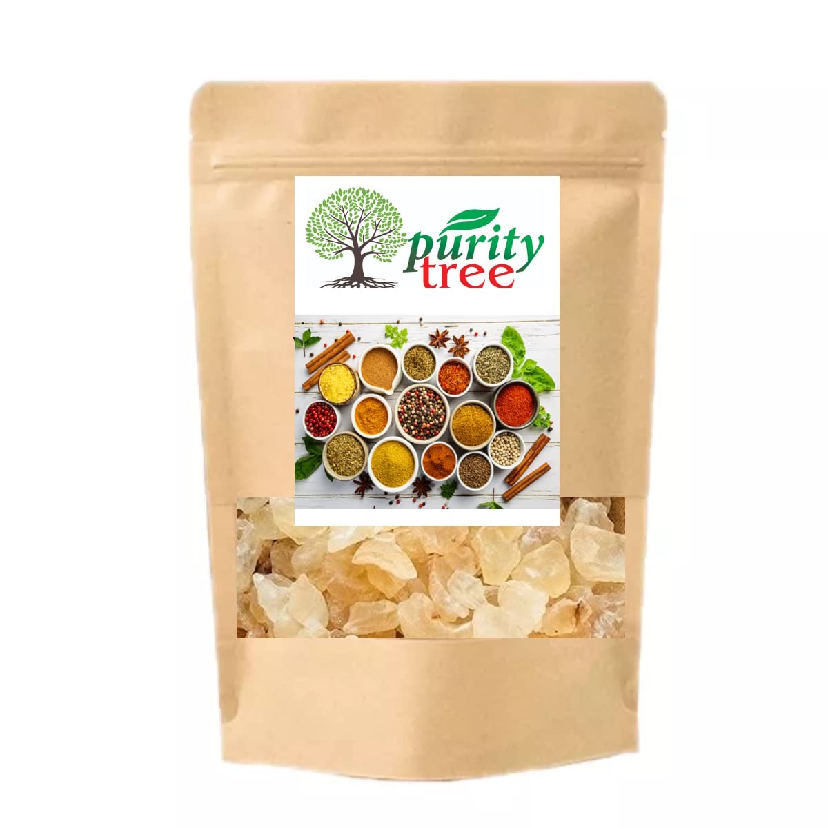 PurityTree Superfood - Gond Katira (Gum Edible) Tragacanth | badam Pisin Almond Gum 250gm