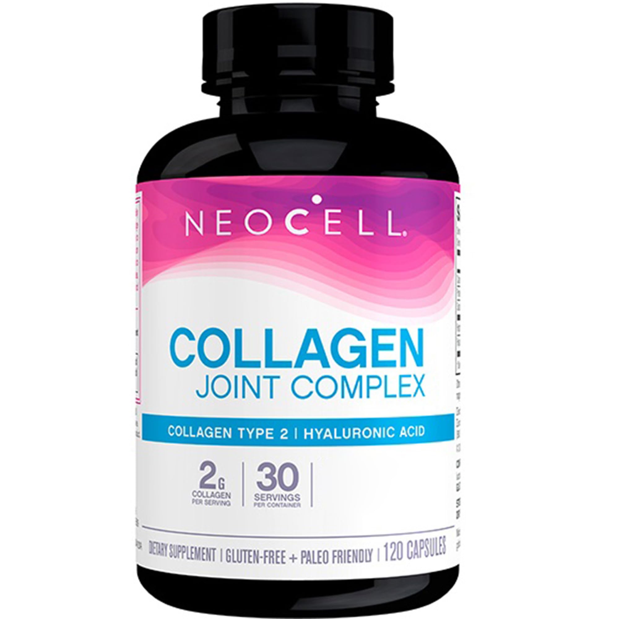 NeoCell, Joint Complex, Collagène type 2 + Acide Hyaluronique, Haute Dosé, 120 Capsules, Sans Gluten, Sans Soja, Sans OGM