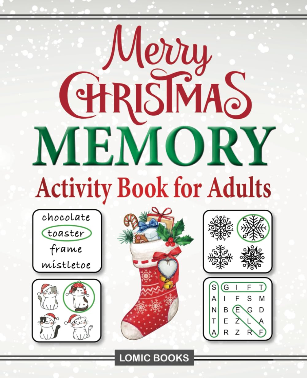 Merry Christmas Memory Activity Book for Adults: Filled with Fun Memory ...
