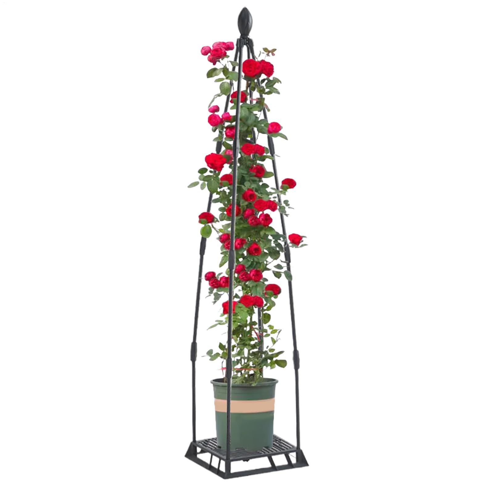 Treillis de jardin contre la chute des plantes grimpantes en pot de terrasse