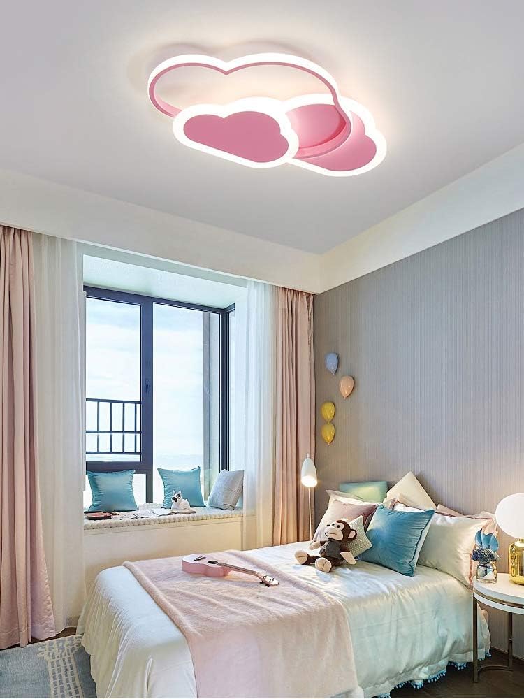 ZEKEI Kinderzimmer lampe decke, Wolkenlampe 42cm mit Fernbedienung, LED Deckenleuchte Kinderzimmer dimmbar 3000-6000K, Wolkenlampe kinderlampe Deckenlampe für Kinderzimmer | Schlafzimmer