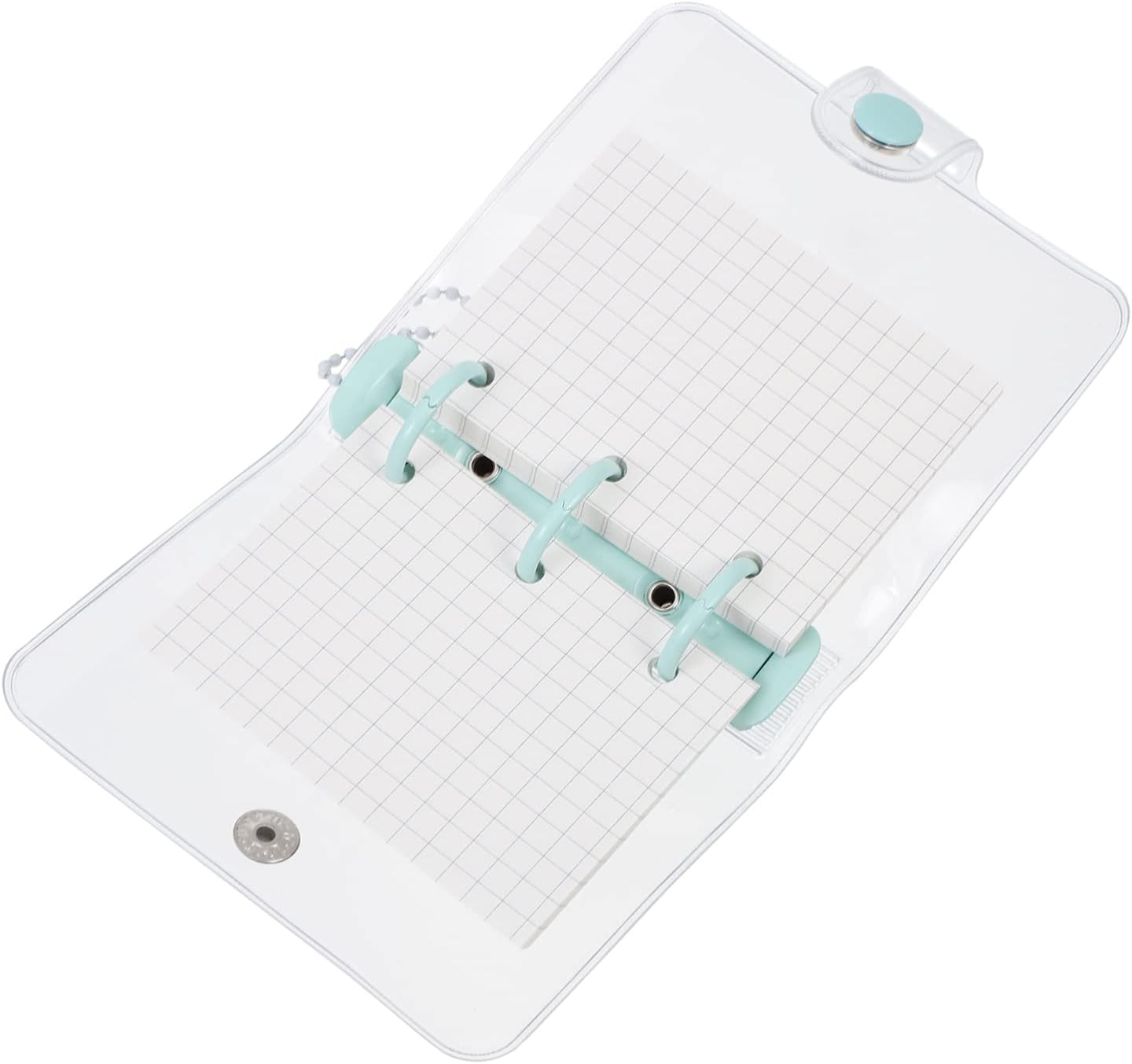 Buy NUOBESTY Mini Transparent Binder Notebook, 3 Ring Binder Covers