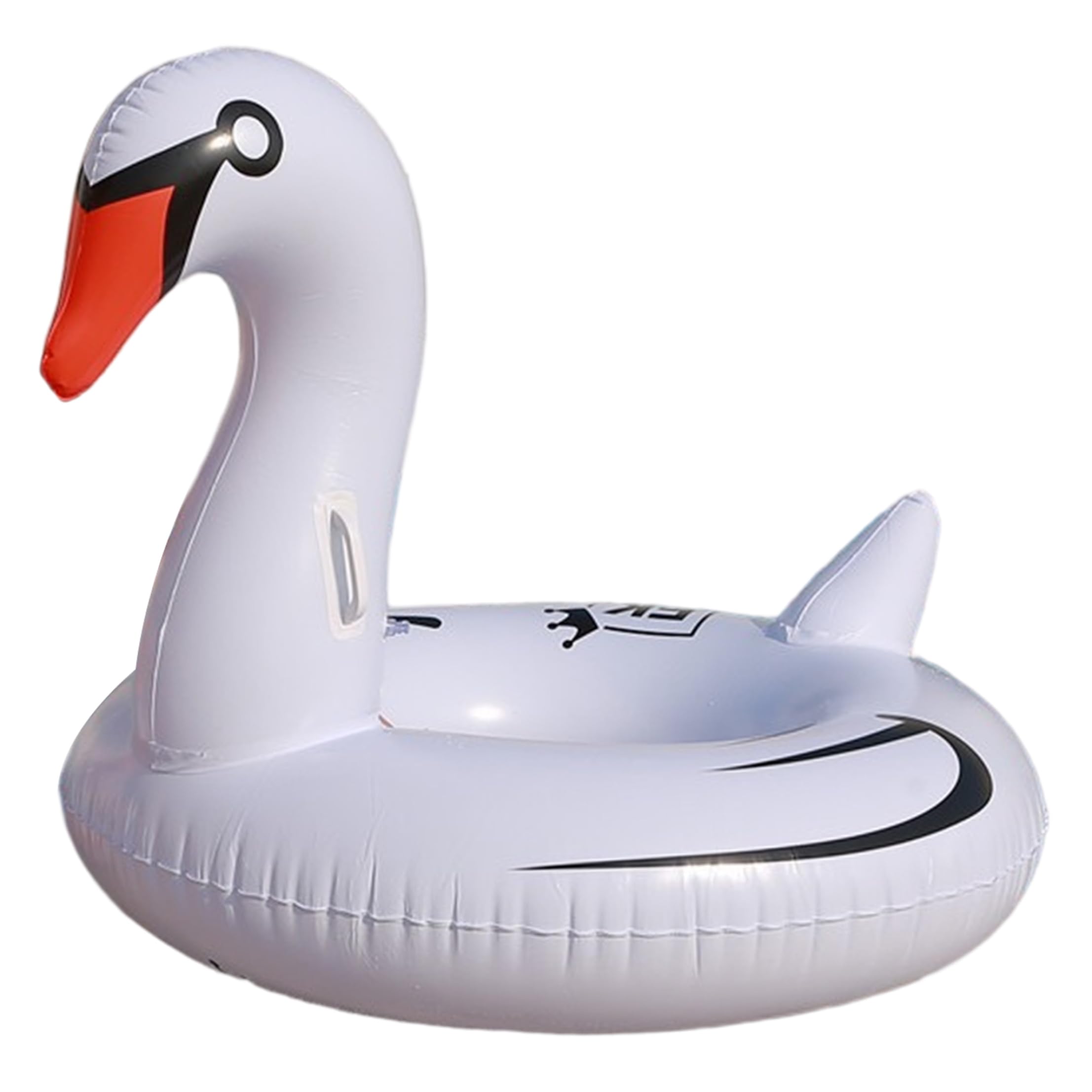 Flotteur de Piscine Swan, Flotteur de Piscine géant 47, 24 Pouces, flotteurs gonflables piscines d'animaux en PVC pour Adultes et Enfants, Blanc