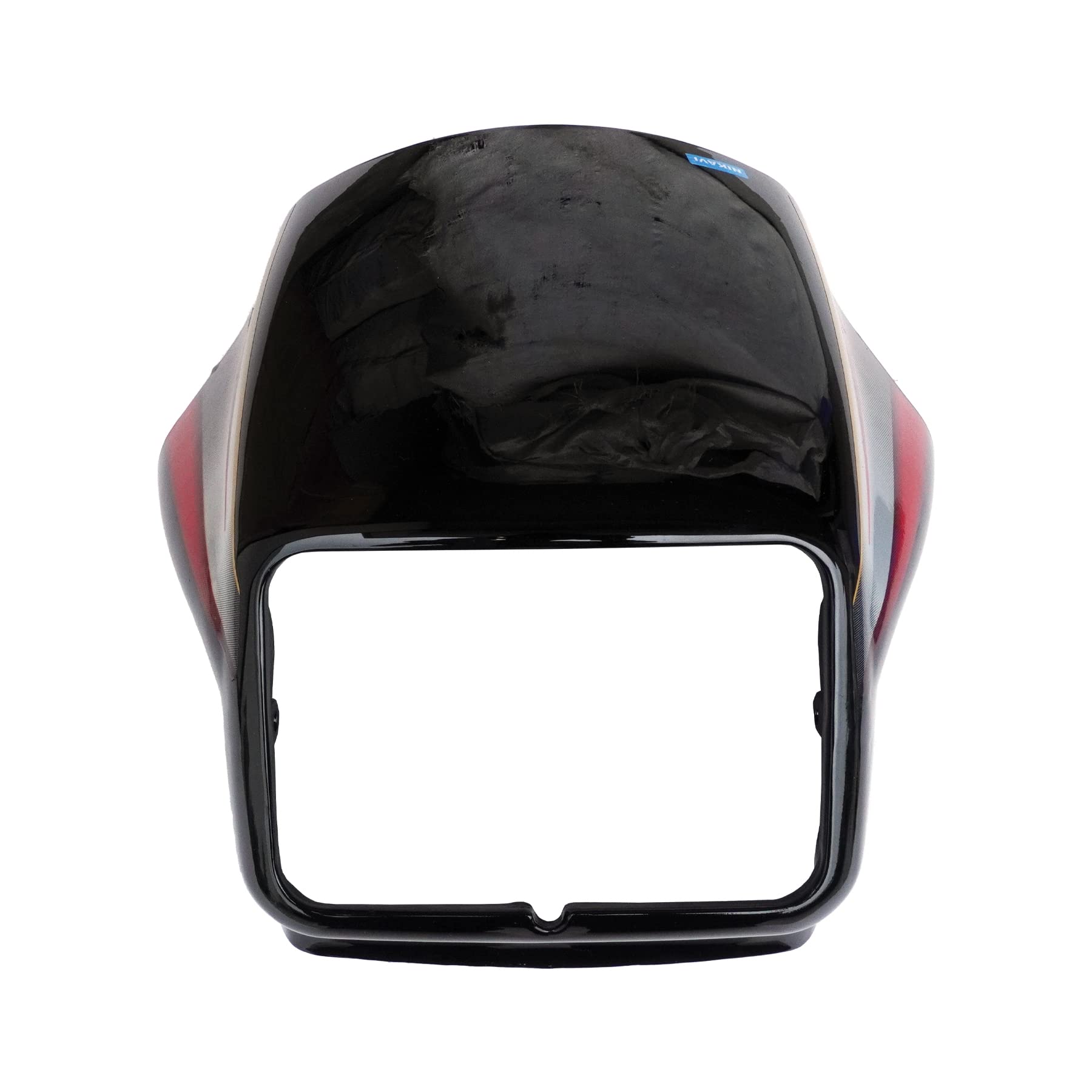 NIKAVI N505 Head Light Mask Compatible Compatible for Hero Splendor 2010 Bk-Red-image-8