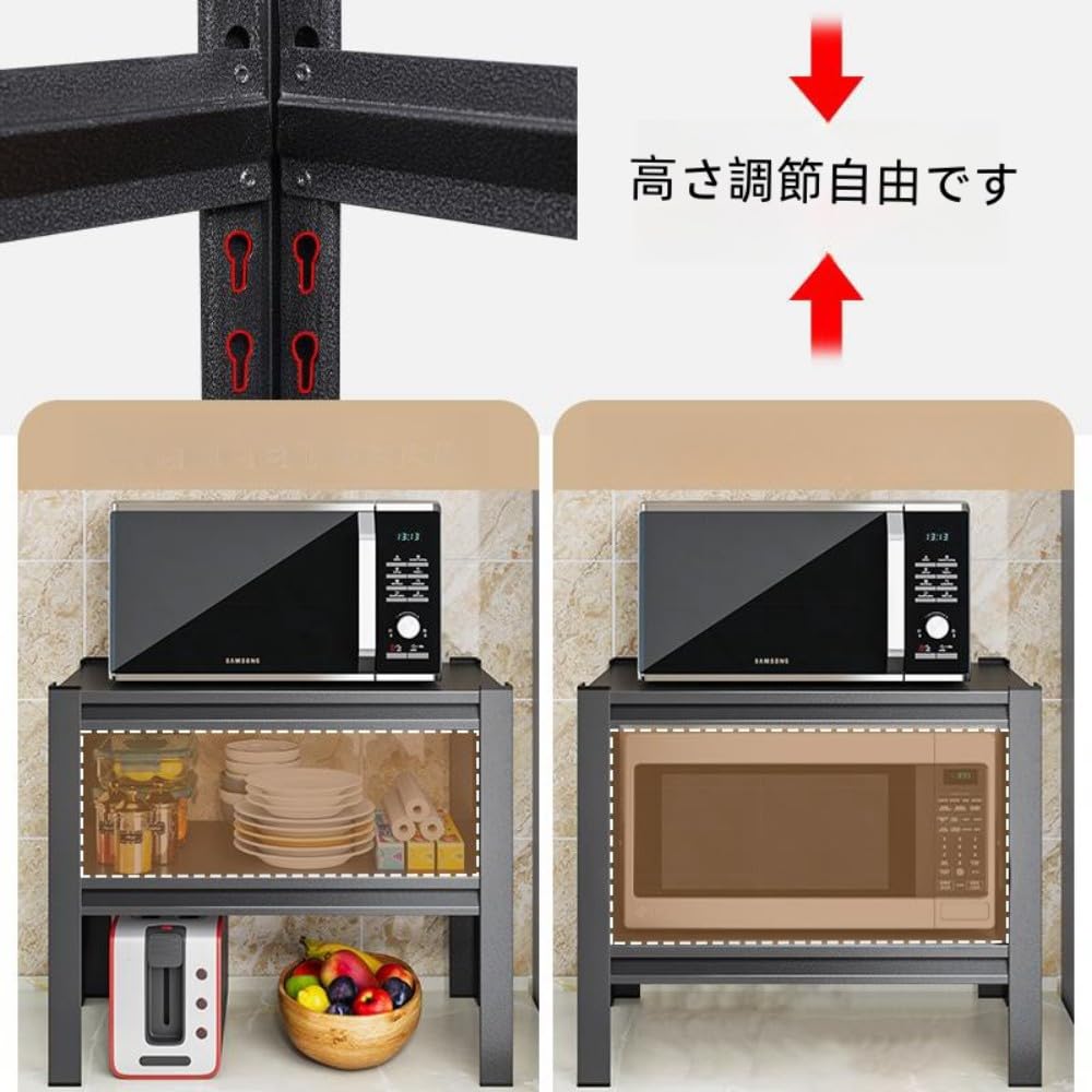 【銀ラック】【家具】【収納】2段スチールラック メタルラック 収納棚 整理棚 銀ラック】【家具】【収納】2段スチールラック メタルラック